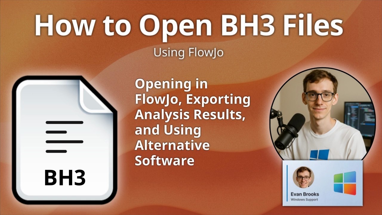 Как открыть файлы BH3 (рабочая область FlowJo)