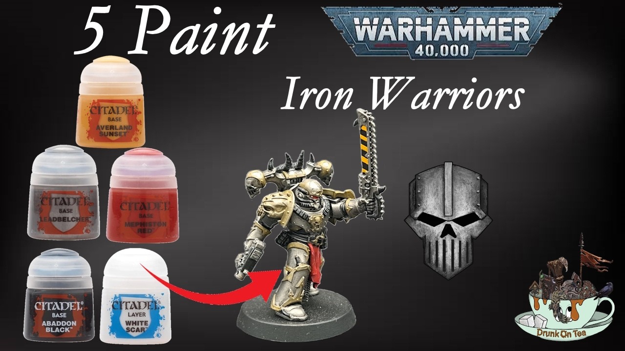 Can I Paint Warhammer 40K Iron Warriors With Just 5 Paints?