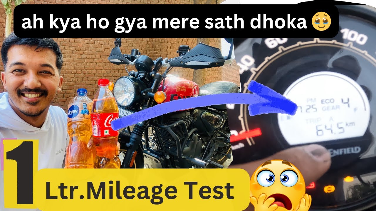 RE Hunter 350 Mileage & Trip F Test || But ah kya Huwa ???🤔||Omg truck ki accident  😱