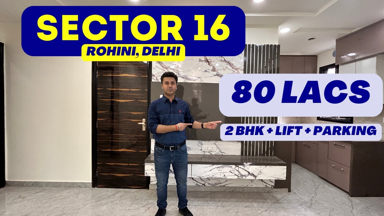 Property in Delhi - 2 BHK - 2 Washroom -  Sector 16 Rohini - 26M + 26M Joda - Amazing Interiors