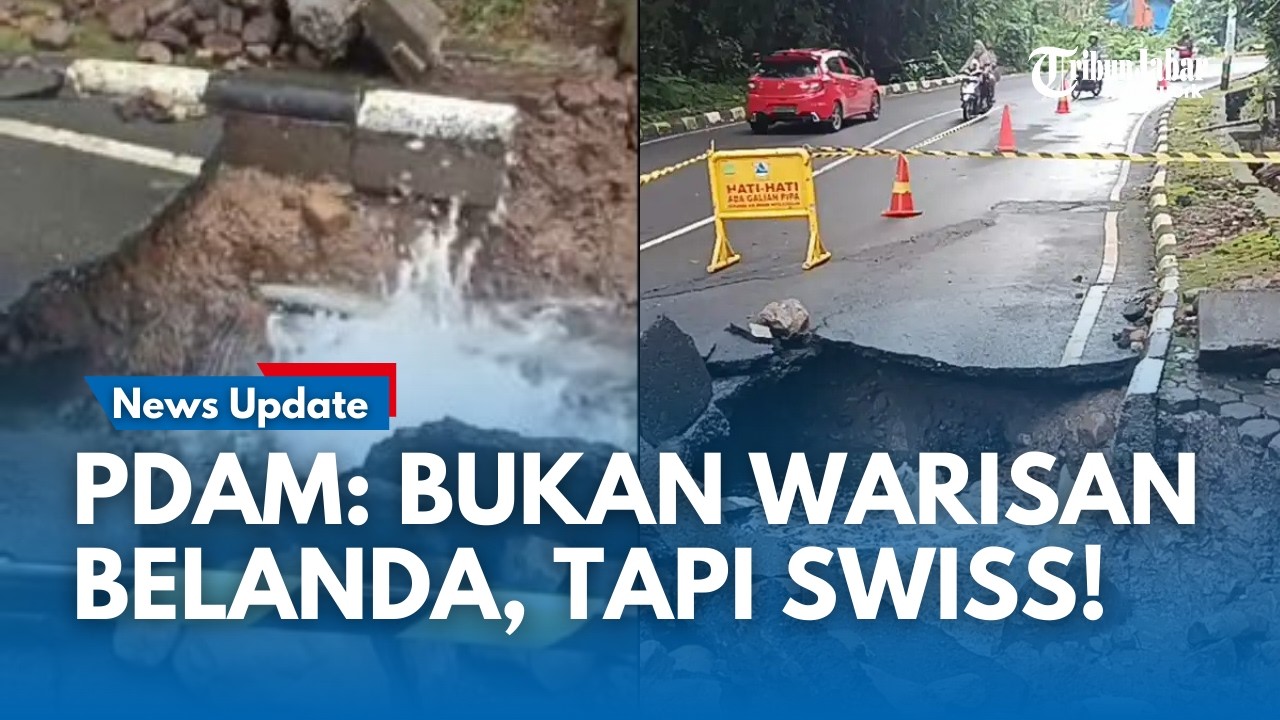 Dampak Pipa Warisan Swiss Jebol di Cirebon: Jalan Rusak & Air 800 Liter per Detik Terbuang Sia-sia