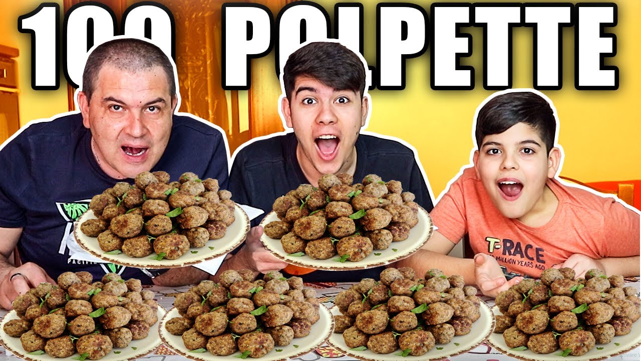 100 POLPETTE CHALLENGE vs SHALE, PAPÁ & CHRISTIAN!!