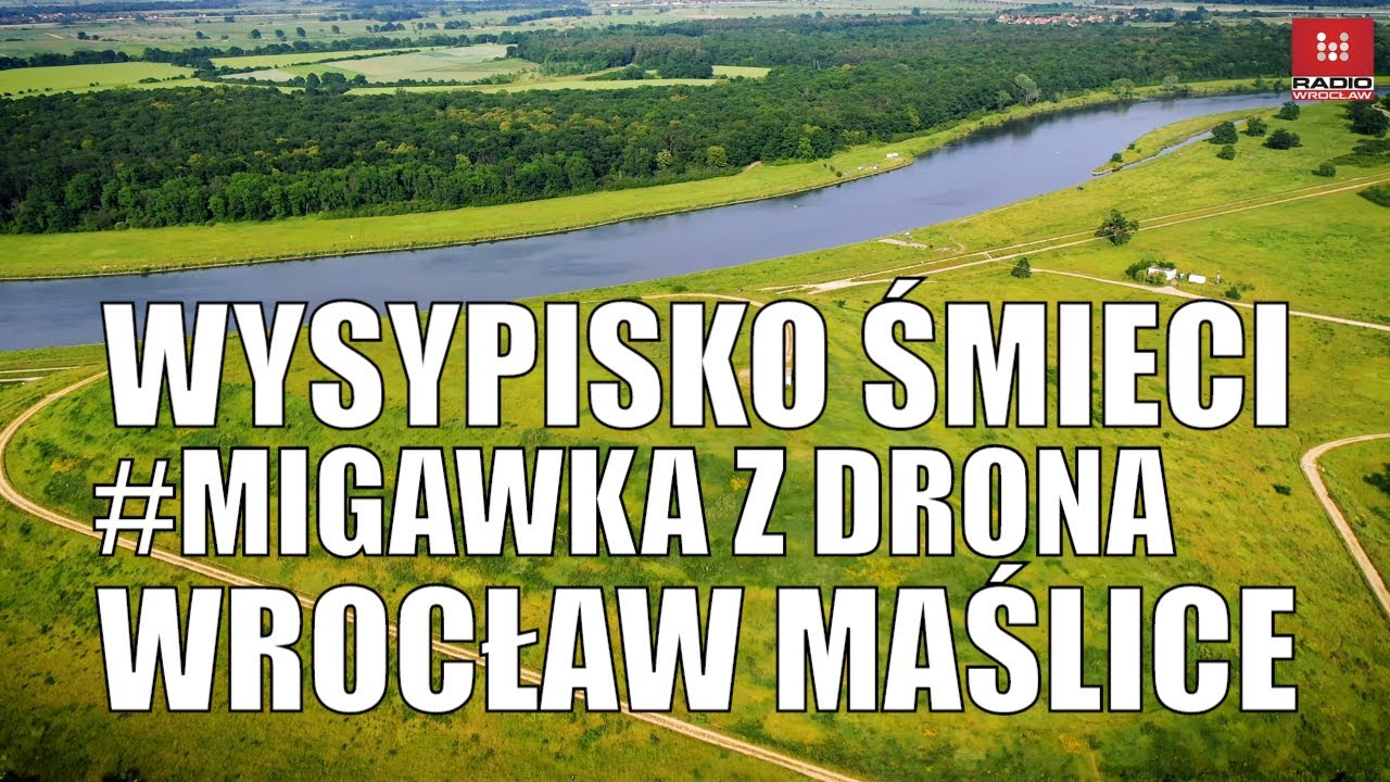 #Migawka z drona Wysypisko #śmieci na Maślicach