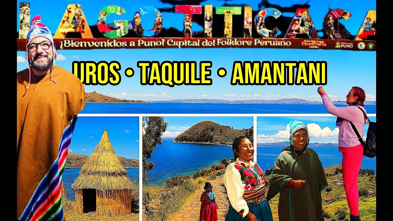 LAGO TITICACA - TRA LE ISOLE UROS AMANTANI E TAQUILE A 4000 mt. - PERU' 🇵🇪