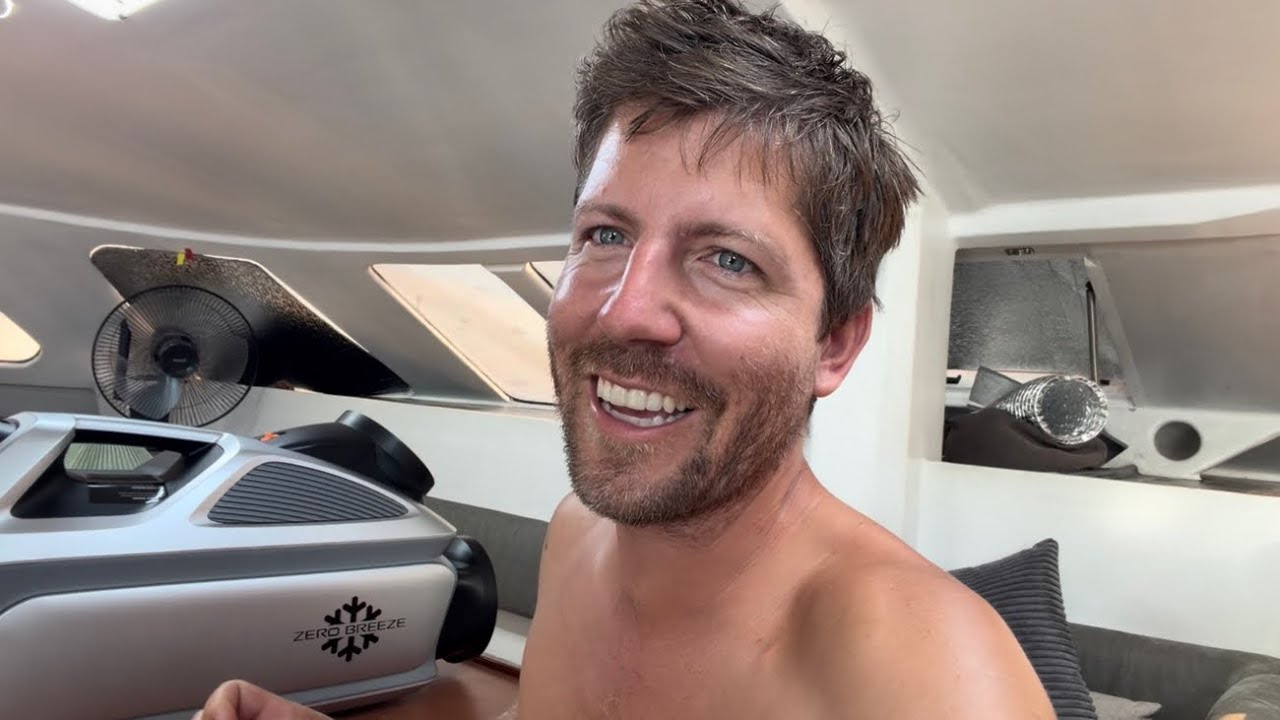 Exploring Tuba island and sailing mission to retrieve our  zero breeze mk3 Air Conditioner 