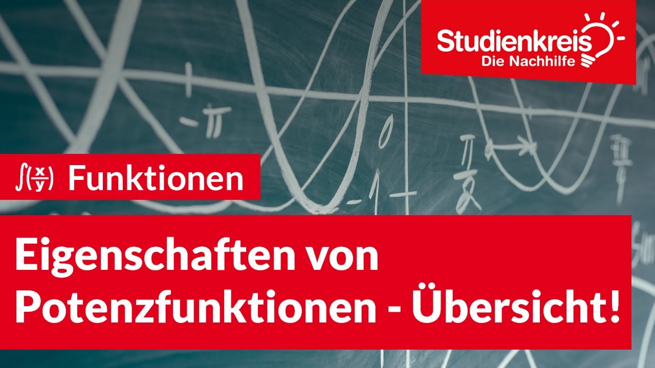 Eigenschaften von Potenzfunktionen - &Uuml;bersicht! | Mathe verstehen mit dem Studienkreis