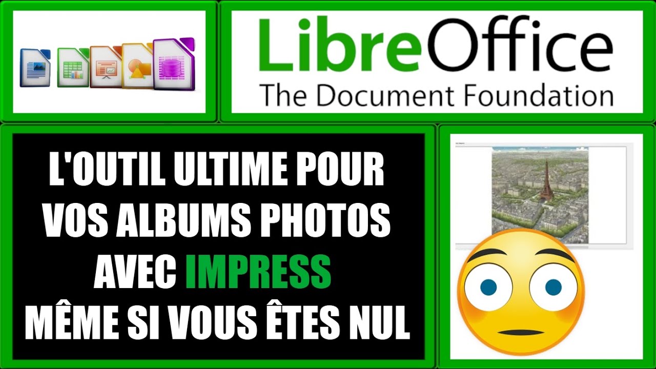 créer un album de photos ou comment insérer plein de photo en un cli dans LibreOffice Impress