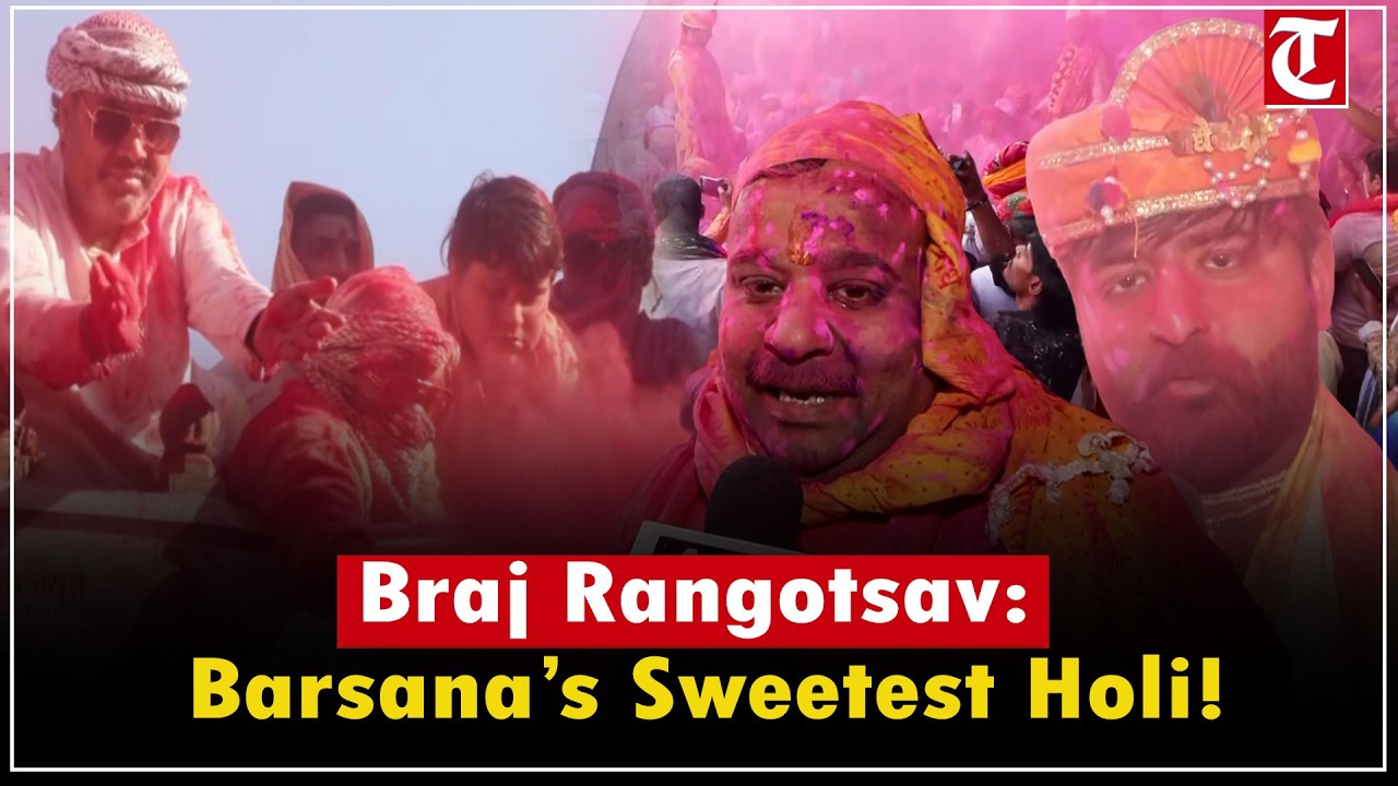 Laddu Holi in Barsana lights up Mathura with colors, devotion & joy!