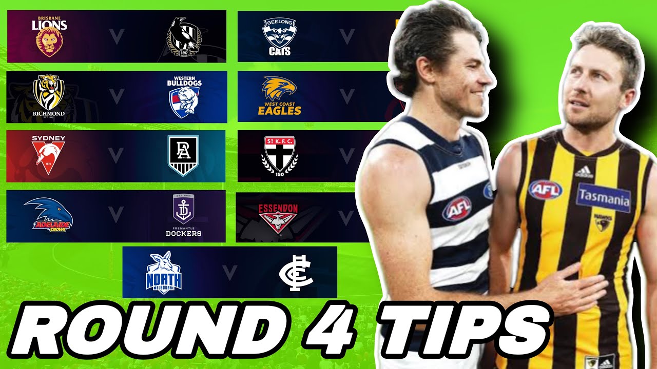 Round 4 AFL Tips + Predictions 2023