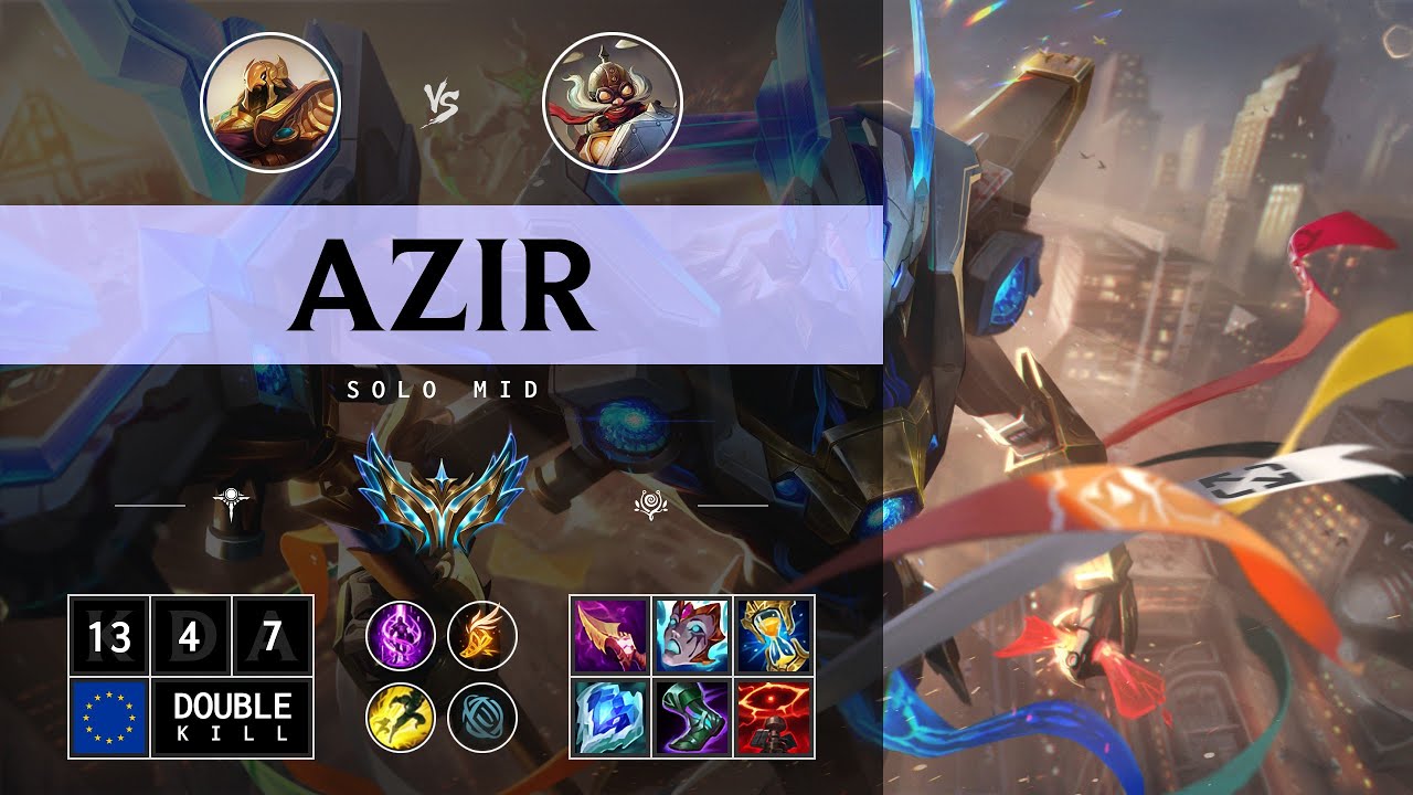 Azir Mid vs Corki - EUW Challenger Patch 14.13