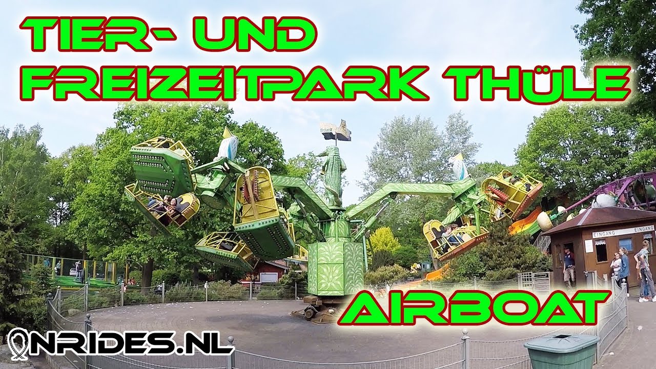 Airboat HD Onride POV Tier- und Freizeitpark Thüle Germany