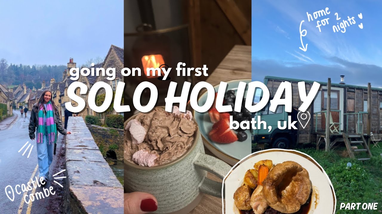 MY FIRST SOLO STAYCATION - PART ONE 🌿 || castle combe, solo roast & staying in a horse box in 📍Bath