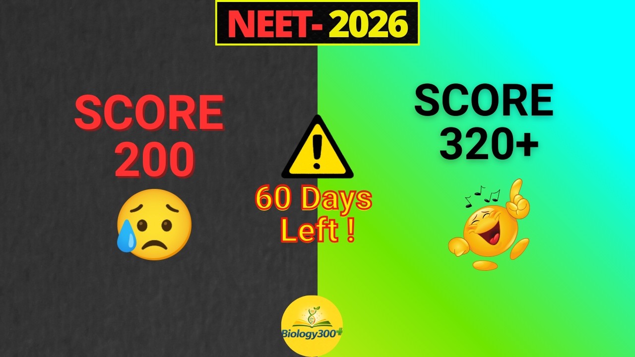 How to Score 320+ in NEET Biology 2026 | Last 60 Days Strategy & Imp Chapters | Stop Wasting Time