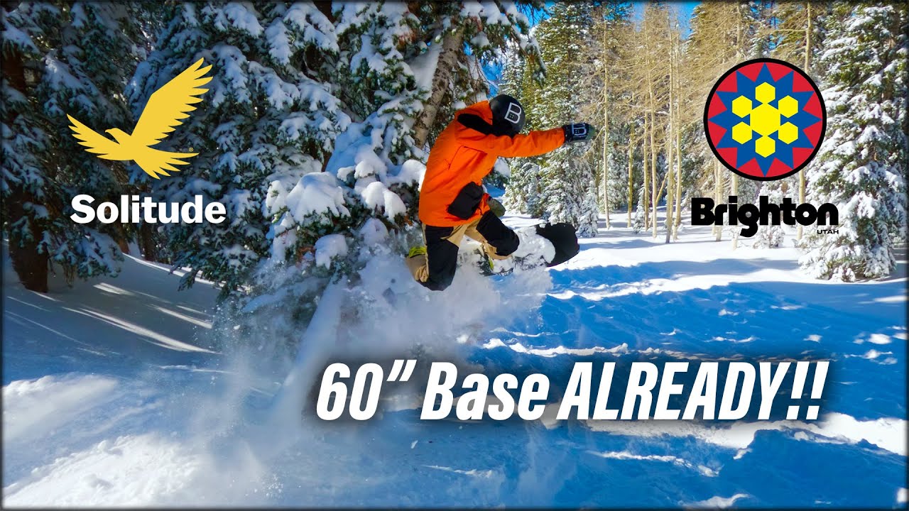 The MOST SNOW I'VE EVER SEEN for OPENING DAY - Brighton & Solitude Utah 2022