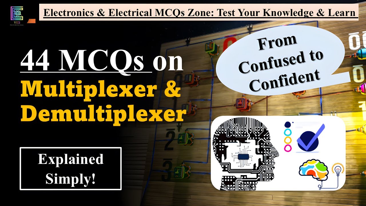 44 MCQs on MUX & DEMUX: Explained Simply! From Confused to Confident | Test Your Knowledge & Learn|