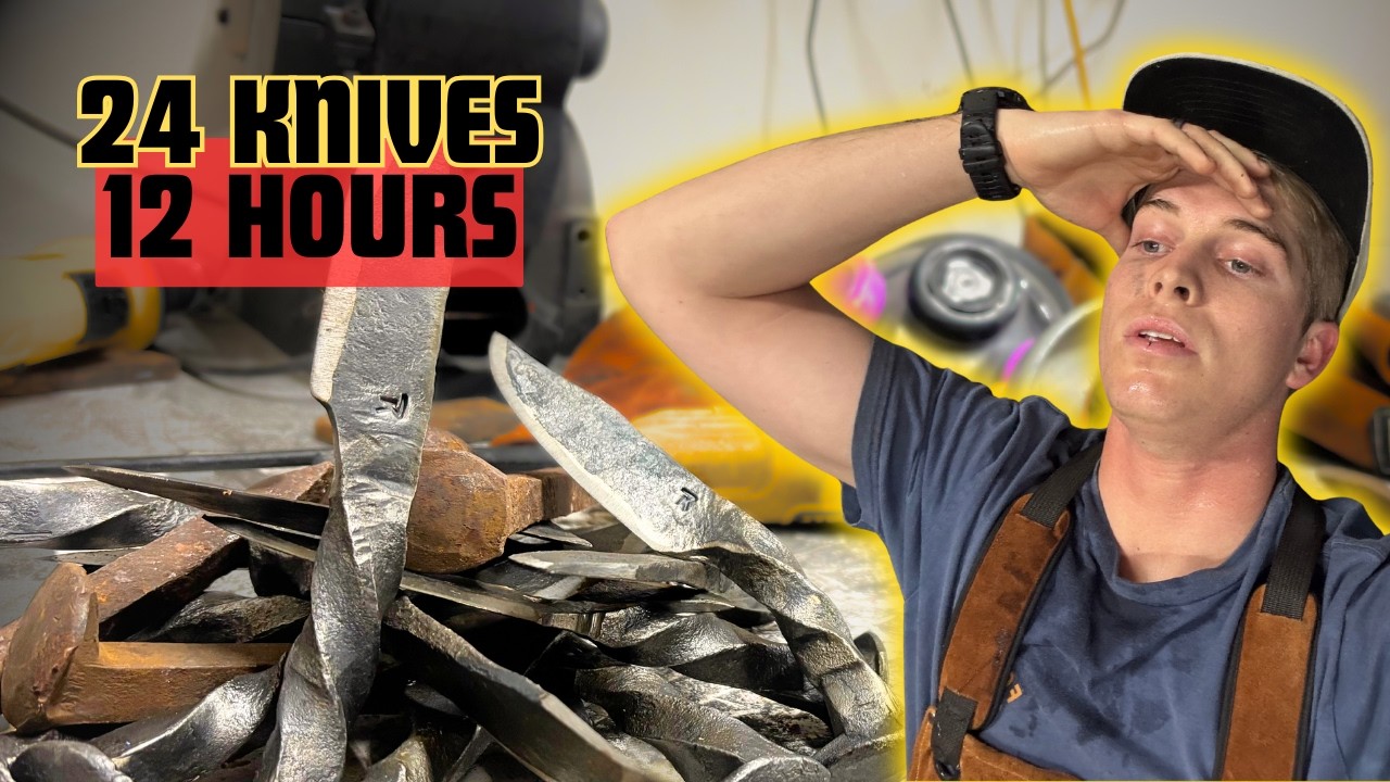 Forging 24 Knives in 12 HOURS - Was it Worth it?