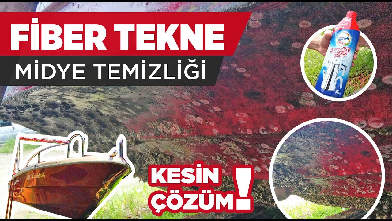 FİBER TEKNE - KAKAMOZ, MİDYE ve YOSUN TEMİZLEME *** KOLAYCA TEMİZLEYİN!