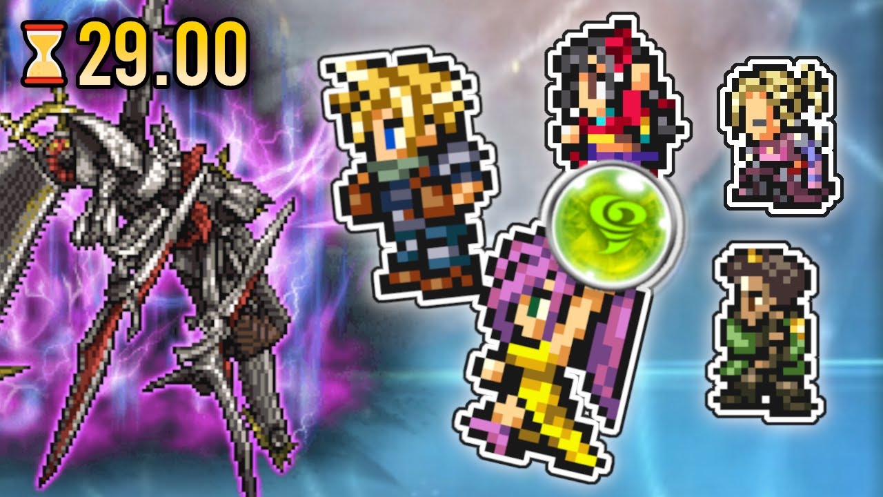 【FFRK】D780【暗命】アーク 30秒切 物理有効 風弱点  攻撃確率マテなし フェスの新規武器なしで行きます | [Dark Fate] Ark PHY Wind Weak 29.00