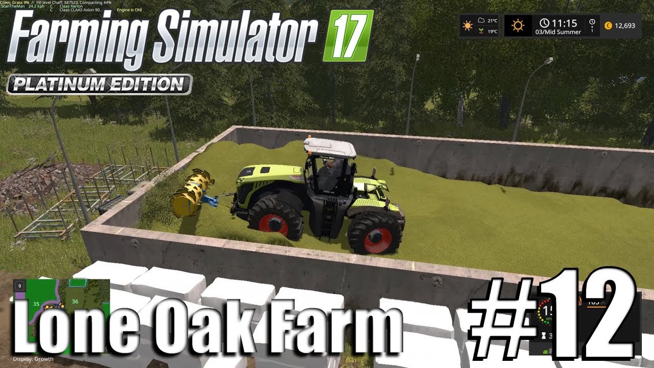 Farming Simulator 17 - Lone Oak farm - Timelapse # 12 - Finishing The Silage And Potatoes