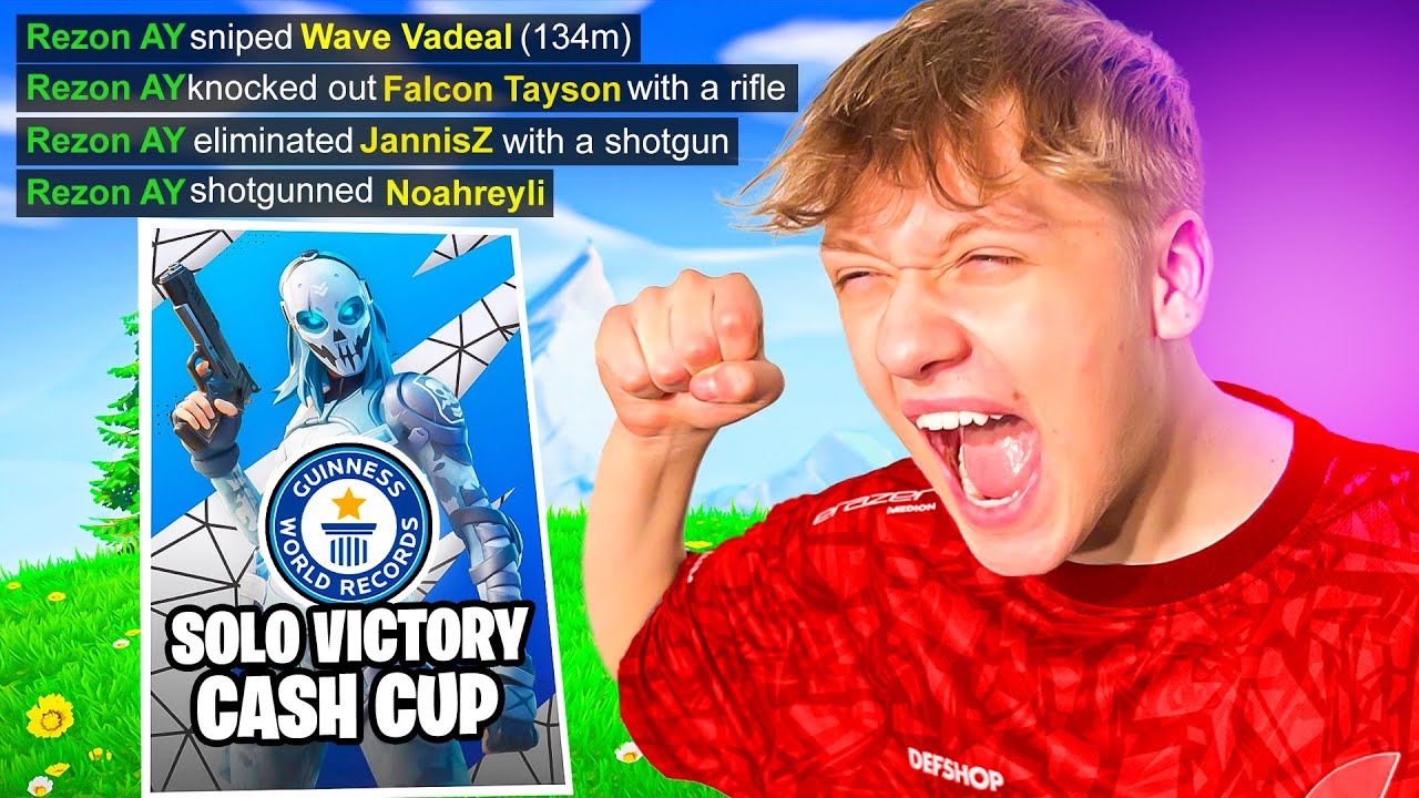 KILL RECORD IN SOLO CASH CUP FINALS 😳 (Chapter 4 World Record)