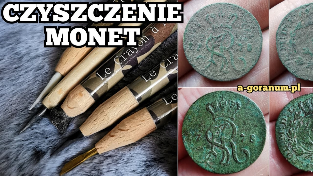JAK WYCZYŚCIĆ MONETY, MEDALIKI GUZIKI? OŁÓWKI A-GORA NUM (czyszczenie, konserwacja)