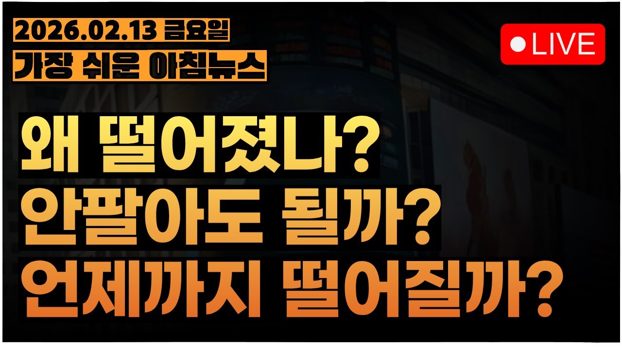 나가린가? 기회인가??ㅣ[아침시황&미국마감] #260213
