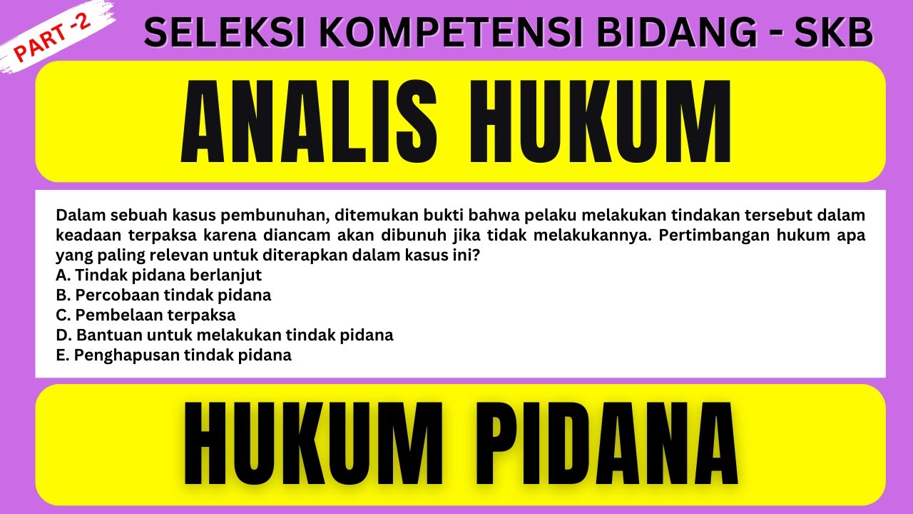 SOAL SKB CPNS/PPPK ANALIS HUKUM PART 2