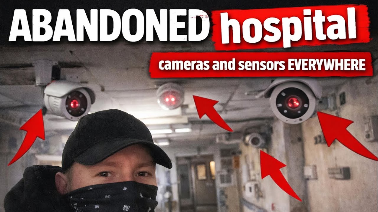 Sneaking in to abandoned hospital, cameras and sensors everywhere… 