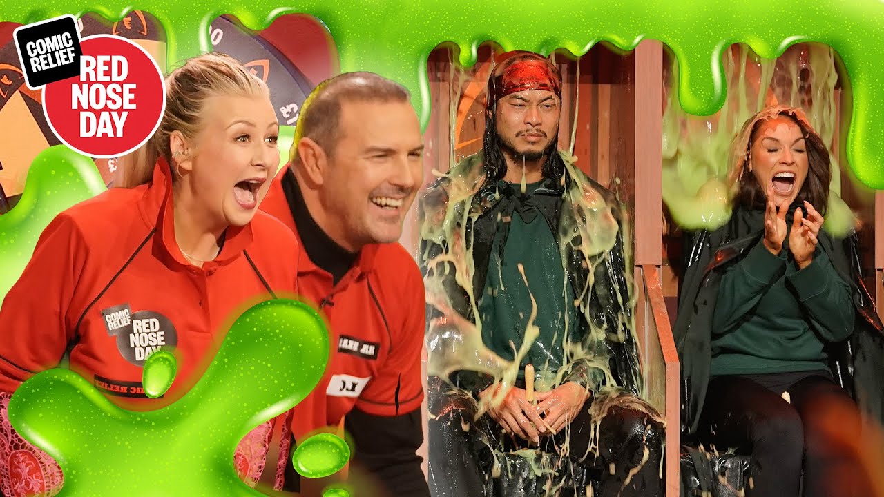 Celebs Get GUNGED by Luke Littler! | Red Nose Day 2024