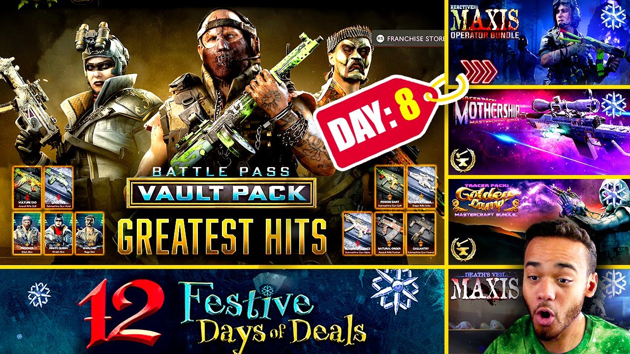 DAY 8 - Battle Pass Vault Pack GREATEST HITS! ( 12 Festive Days of Deals)