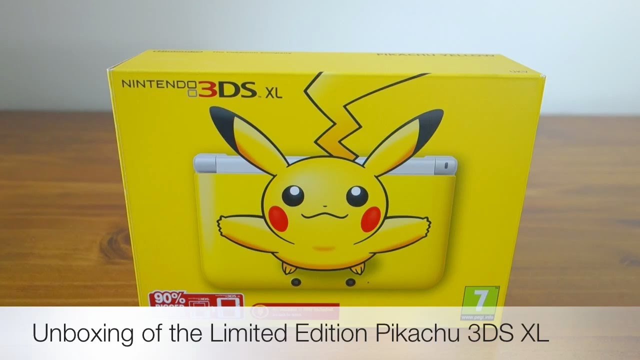 Pikachu Limited Edition Nintendo 3DS XL Unboxing and First Look