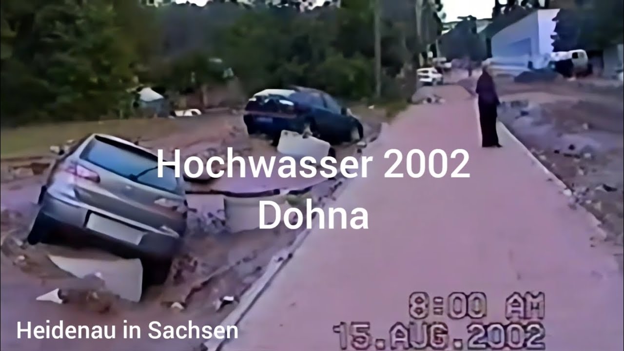 Hochwasser 2002 Dohna Heidenau in Sachsen