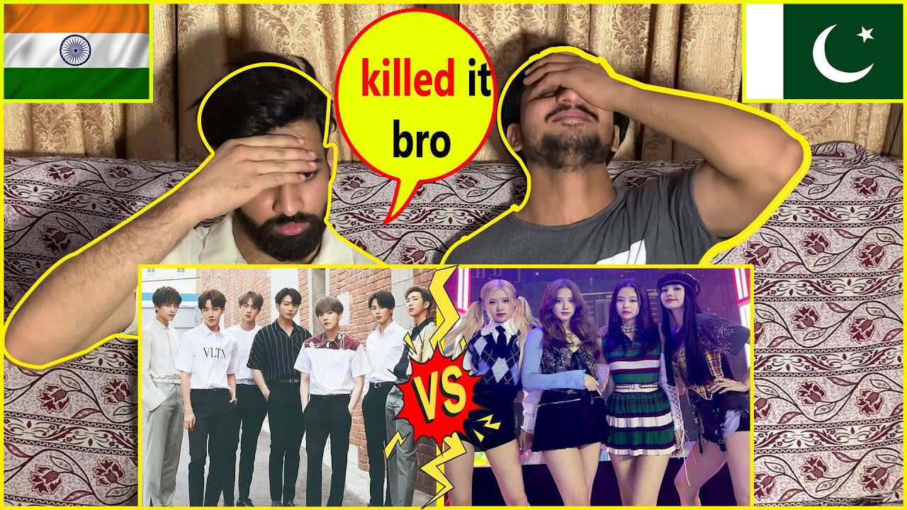 Pakistani React On BTS VS Blackpink Hindi Tiktok Videos | BTS vs Blackpink Tiktok | Reaction Videos