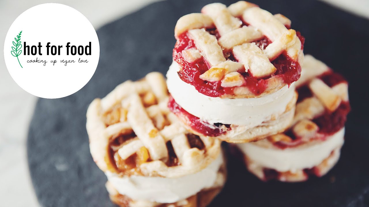 vegan pie cookie ice cream sandwiches | hot for food
