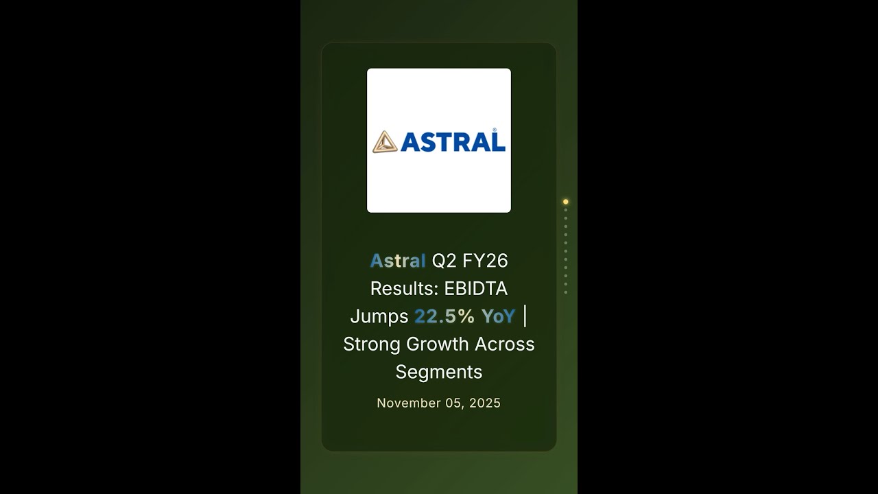 Результаты Astral за второй квартал 2026 финансового года: EBITDA выросла на 22,5% в годовом исчи...