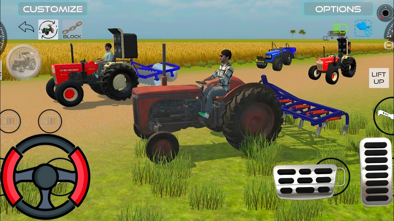 2 Tractors Farming games 🎲🎮​ #tractor​#dumper​#truck​#gamingvideos#simulator#games#gaming#viralvideo