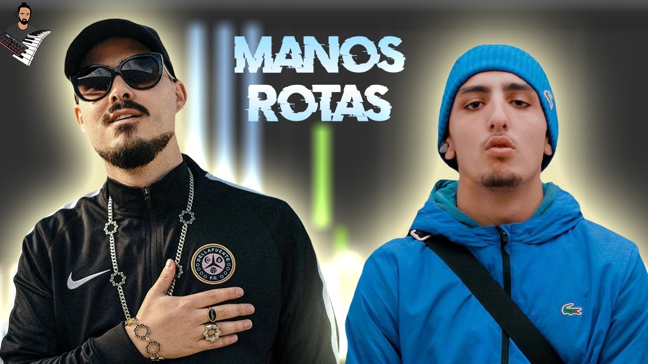 DELLAFUENTE, Morad - Manos Rotas | Instrumental Piano Tutorial / Partitura / Karaoke / MIDI