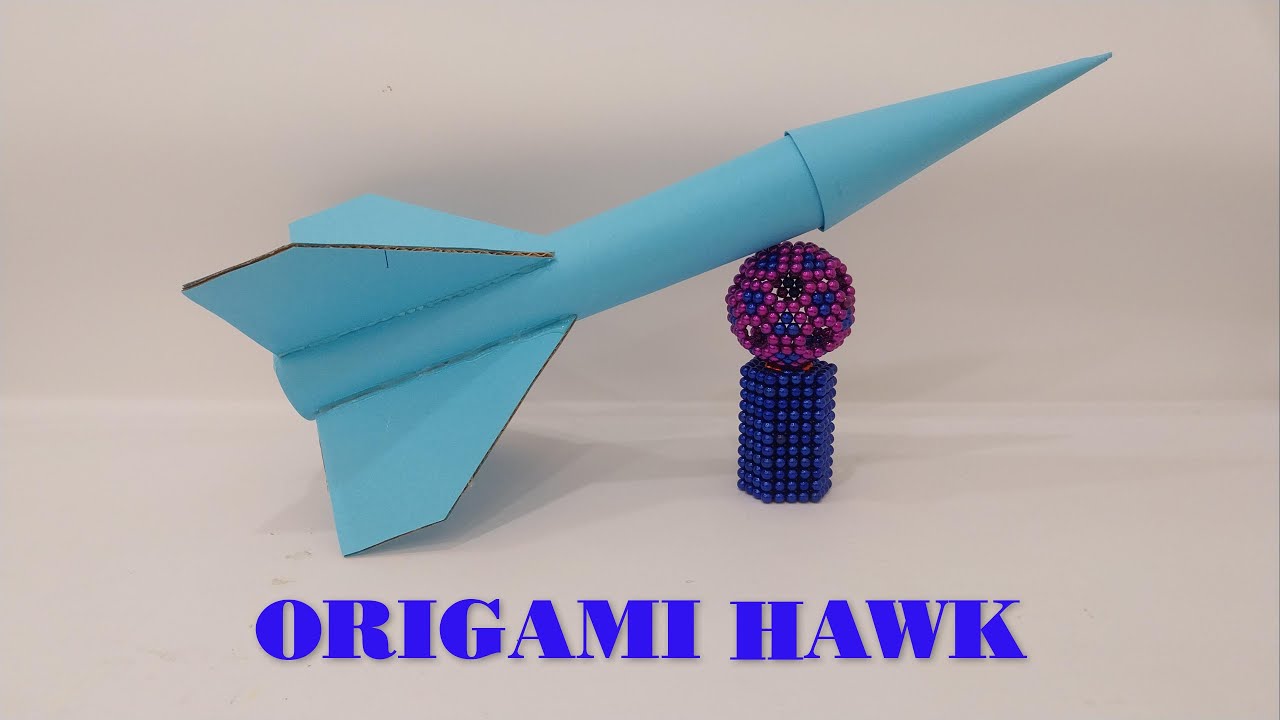 How to make an origami space rocket | Origami Hawk missile