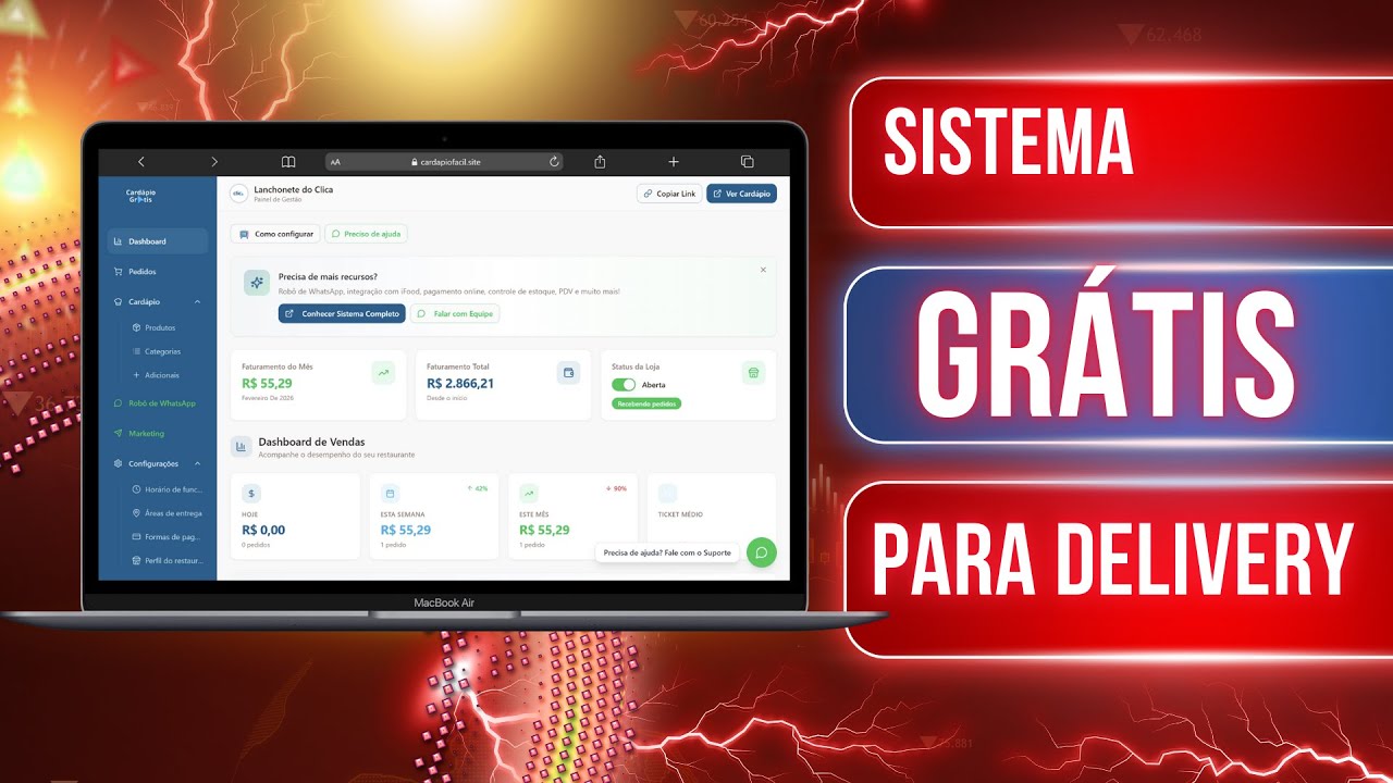 Como criar e configurar o seu cardápio digital grátis