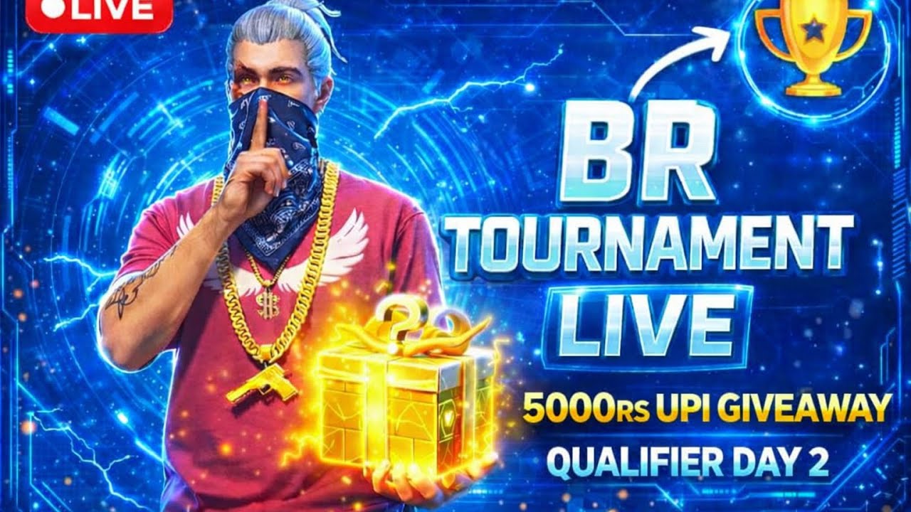 FREE FIRE TOURNAMENT 5000RS GIVEAWAY😀QUALIFIER DAY-3 ROR MRIKA#freefire #ff #live