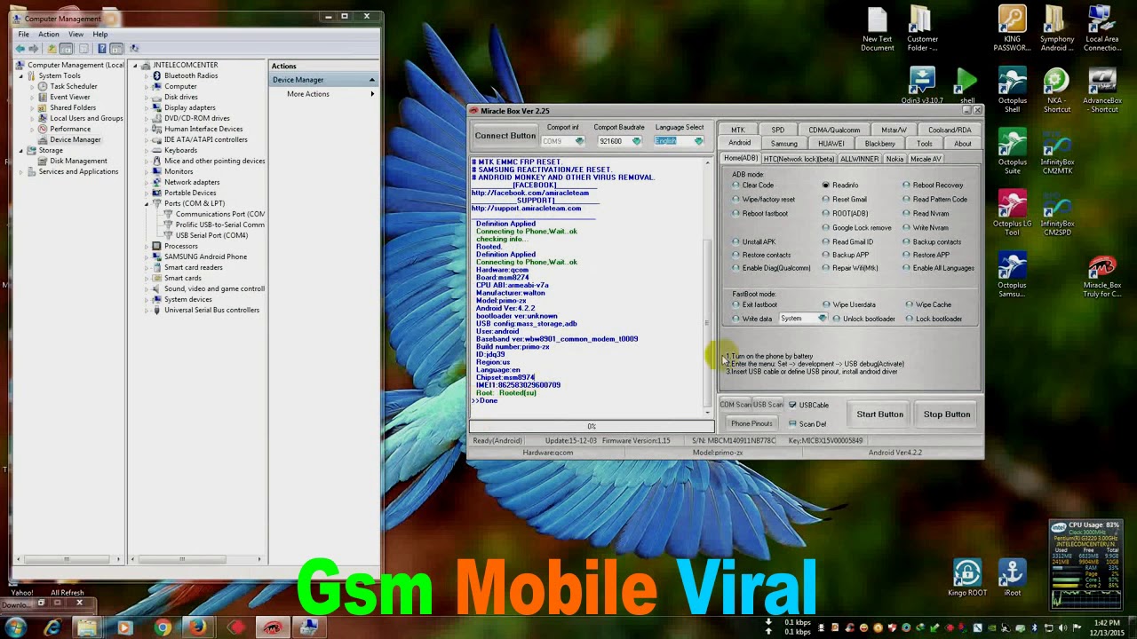 Qualcomm All Cpu IMEI Repair 100% Done With Mirackle Box