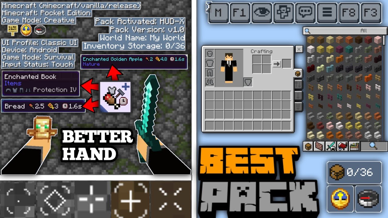 These TPACK improve📈 your Minecraft bedrock edition🔥🔥🔥