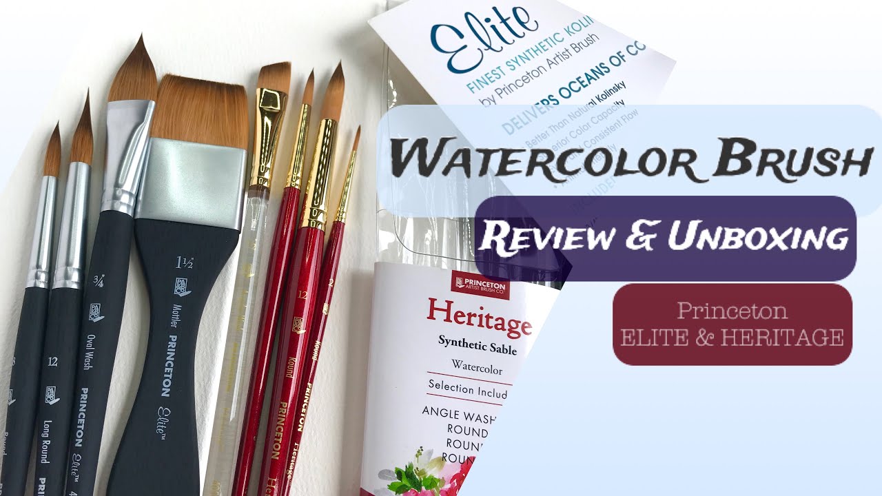 Watercolor BRUSH review| PRINCETON HERITAGE AND ELITE