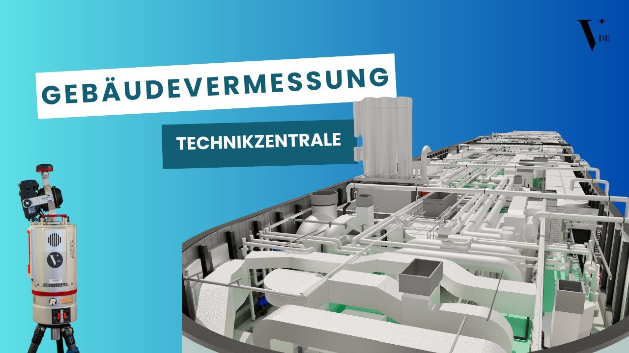 Geb&auml;udevermessung & 3D-Modellierung einer Technikzentrale ⚙️📐 Pr&auml;zision f&uuml;r komplexe Infrastruktur