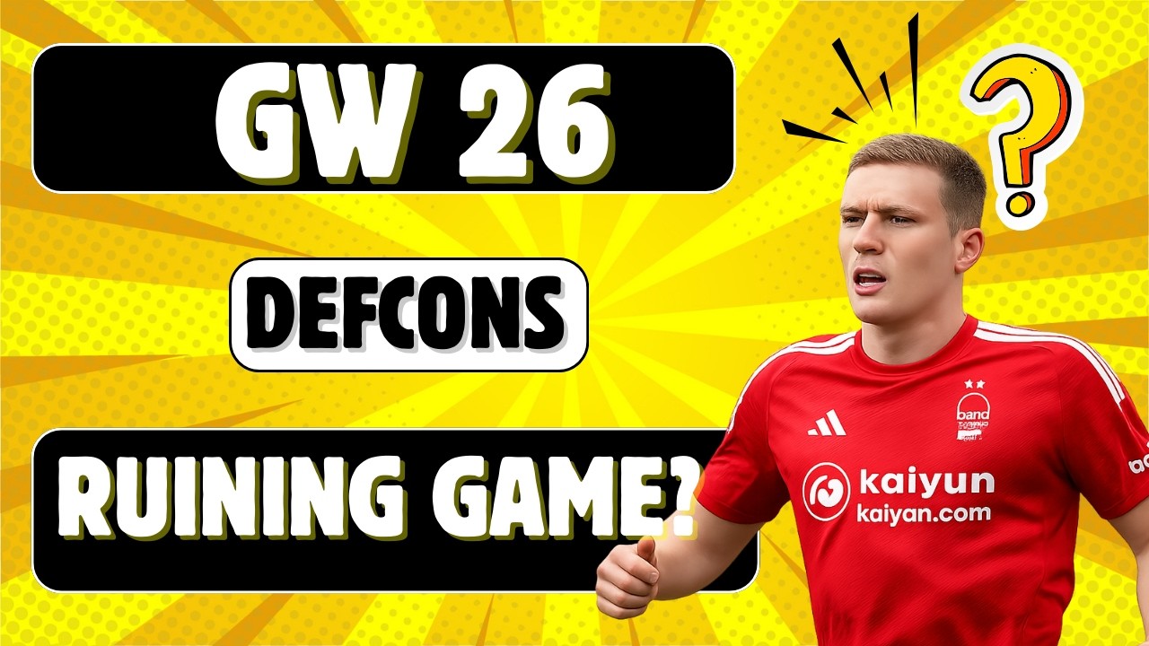 FPL Defcons ruining the game?  and look at Gw 26