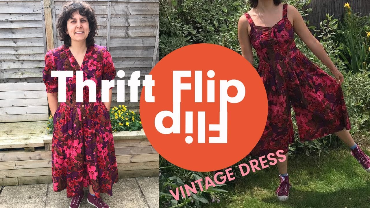 THRIFT FLIP | Betty Barclay VINTAGE dress to culottes!
