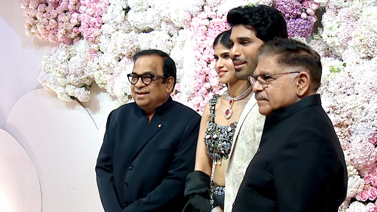 Brahmanandam Visuals at #AlluSirish & #Nayanika Pre-Wedding Reception | Allu Aravind | Daily Culture