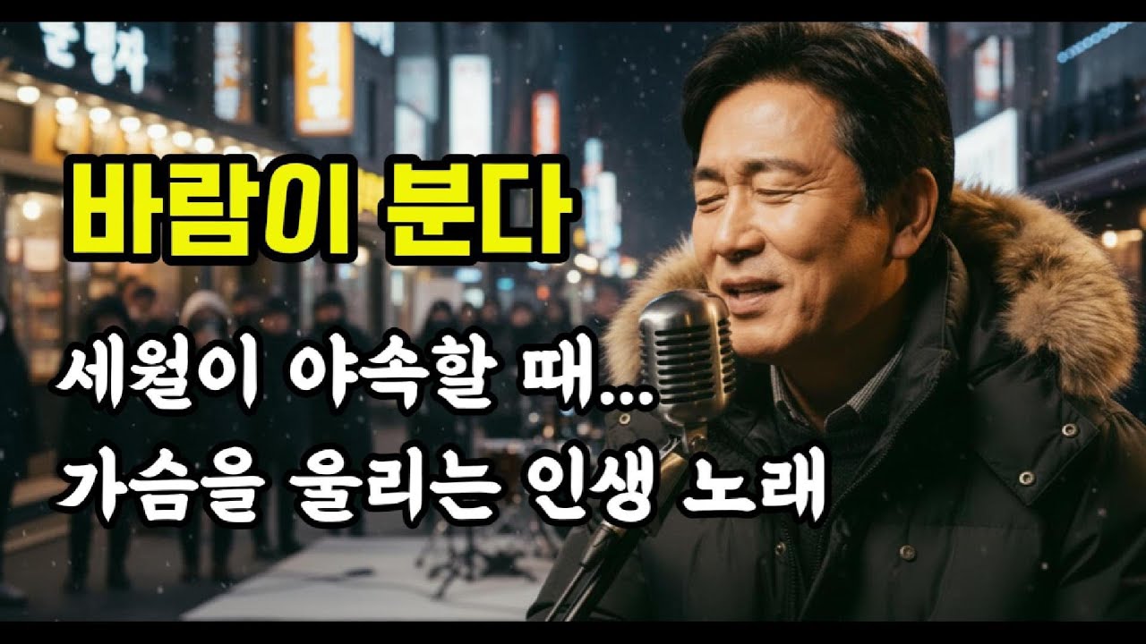 [감성트롯]😢세월이 야속할 때... 💧가슴을 울리는 인생 노래🎵바람이 분다🎵