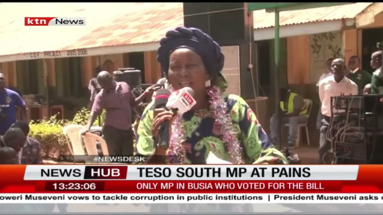 Teso South MP at pains explaining to her constituent why she voted for the finance bill