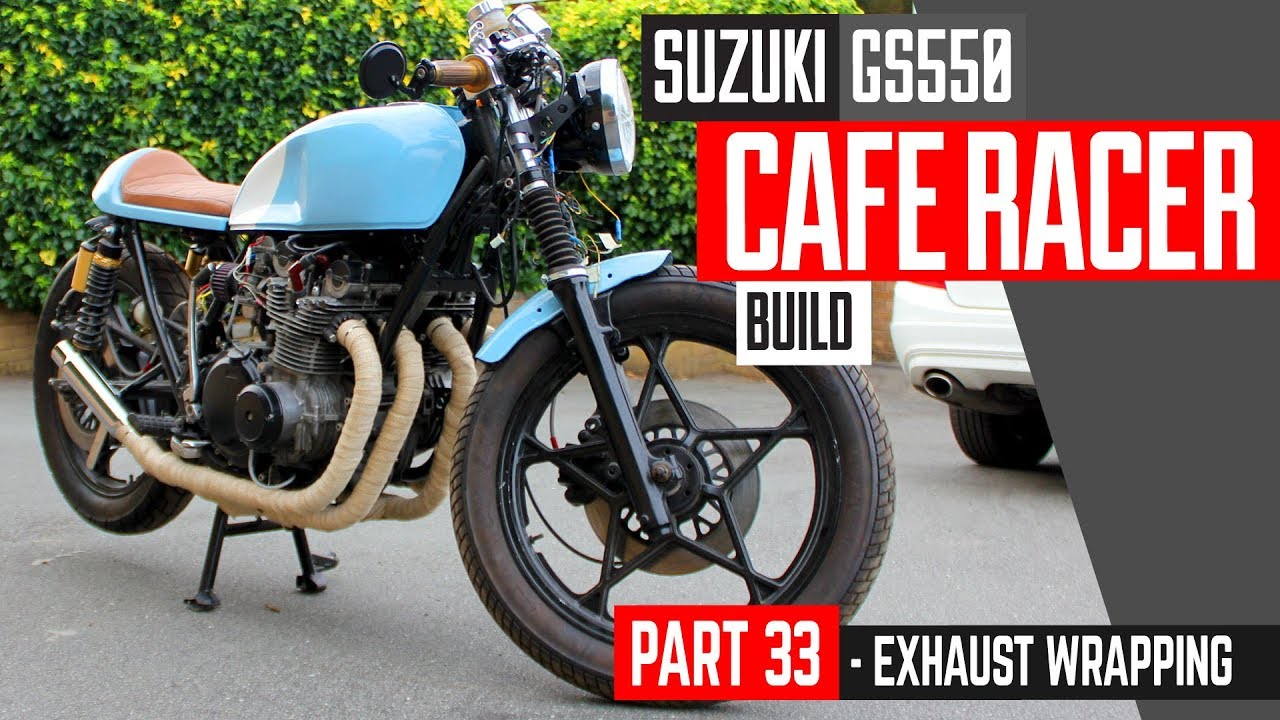 Cafe Racer Build 33, Suzuki GS550 Exhaust Wrap